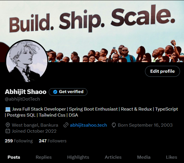 abhijitDotTech's tweet image. Hey @X community 👋
Looking to meet more tech-minded people this weekend!
If you’re into coding, startups, or AI, say hi!

On a mission to hit +100 followers this weekend — let’s support, collaborate, and build together 🚀

#letsconnect