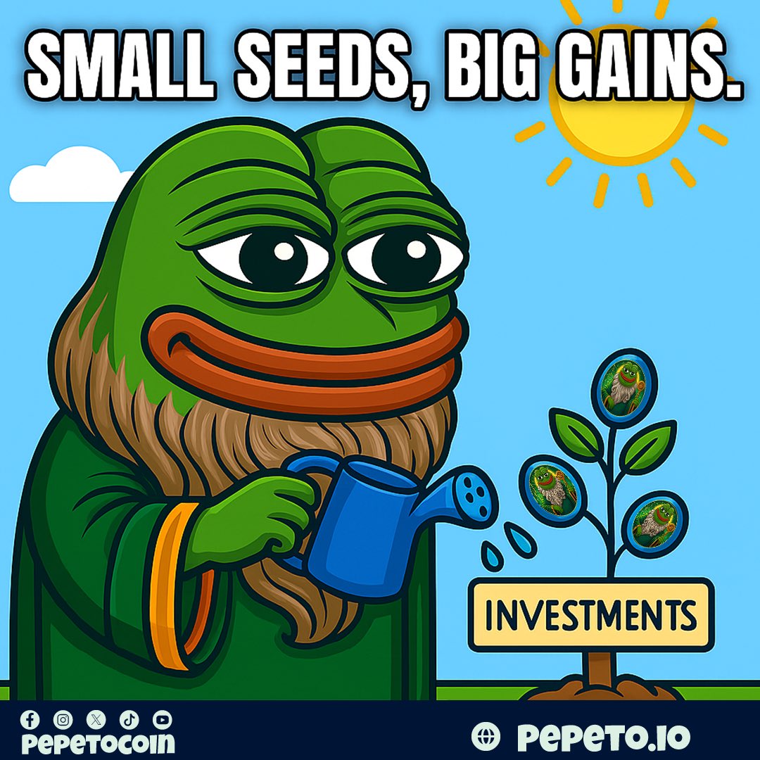 Every drop counts.

And with $PEPETO, every drop becomes profits . 💧💰🐸💚

The God of Frogs turns small moves into big victories. ⚡️

🔥 219% staking rewards for holders

🎁 Join the $700K Giveaway before Tier 1 Listing:
gleam.io/adE5H/pepeto-7

🔗 Buy &amp; stake now: