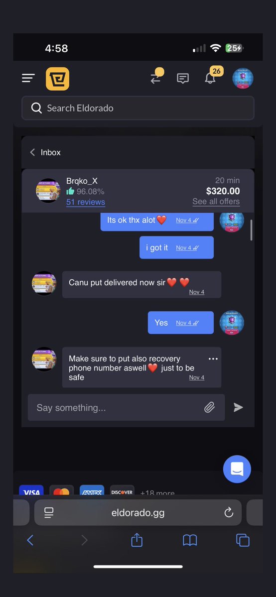 Apparently someone is impersonating me on this website. It's not me, so please don't fall for this kind of scam.  

Thanks to <a href="/rewkoooq/">rewkoooq</a> for letting me know about all this, and if you want to report his account, here's his CR account ID : #C8VLPL9VR