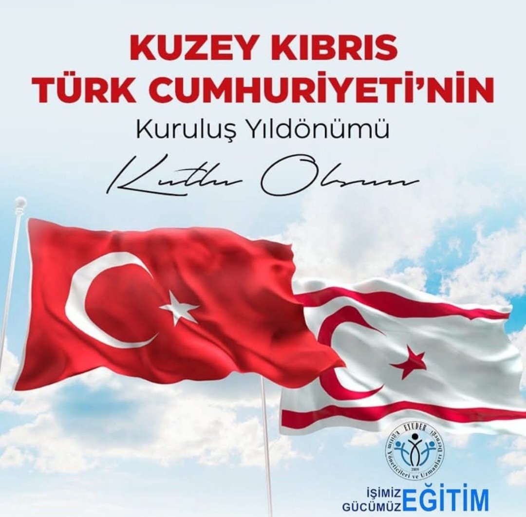 Kıbrıs Türk Cumhuriyeti’nin kuruluşunun 42.yılı kutlu olsun
1571'den bugüne Kıbrıs topraklarını Türk vatanı tutmak için canlarını feda eden aziz şehitlerimizi,gazilerimizi ve bütün kahramanlarımızı rahmet ve şükranla yad ediyoruz.
#KKTC42Yaşında