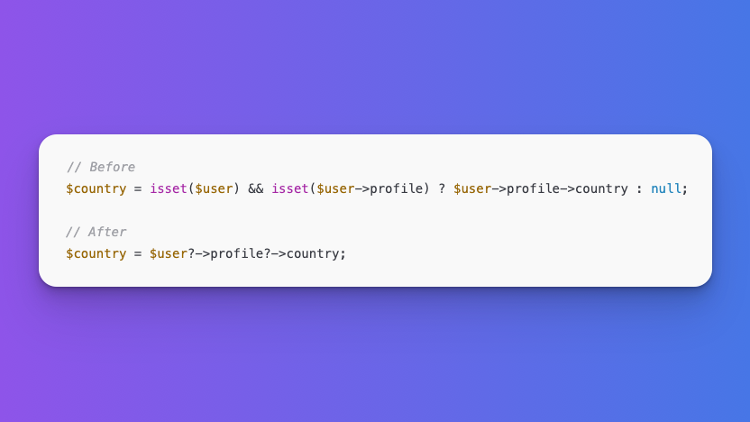 laravelbackpack's tweet image. #Laravel #PHP

Ever replaced a bunch of isset() checks with optional chaining?

Smart move or risky readability hit? 👇