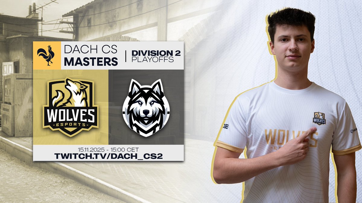 wolves_esports's tweet image. It&apos;s #DACHCSMasters Playoffs Day!
#WolvesCS vs @HuskJuelichgg at 15:00 CET

Let&apos;s see who gets one step closer to Division 1!
Stream:🇩🇪 twitch.tv/dach_cs2

#KeepHowling