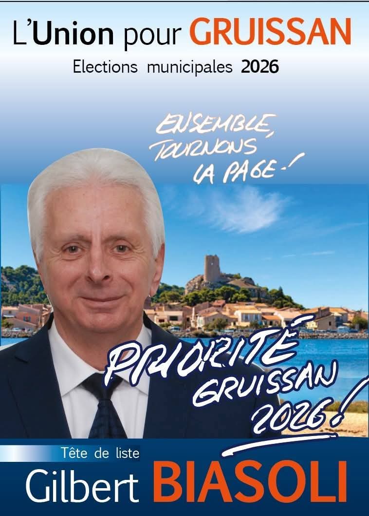 Elections Municipales 2026 #gruissan 
Priorité Gruissan 2026 🚀🇨🇵
La défense des valeurs  citoyennes !