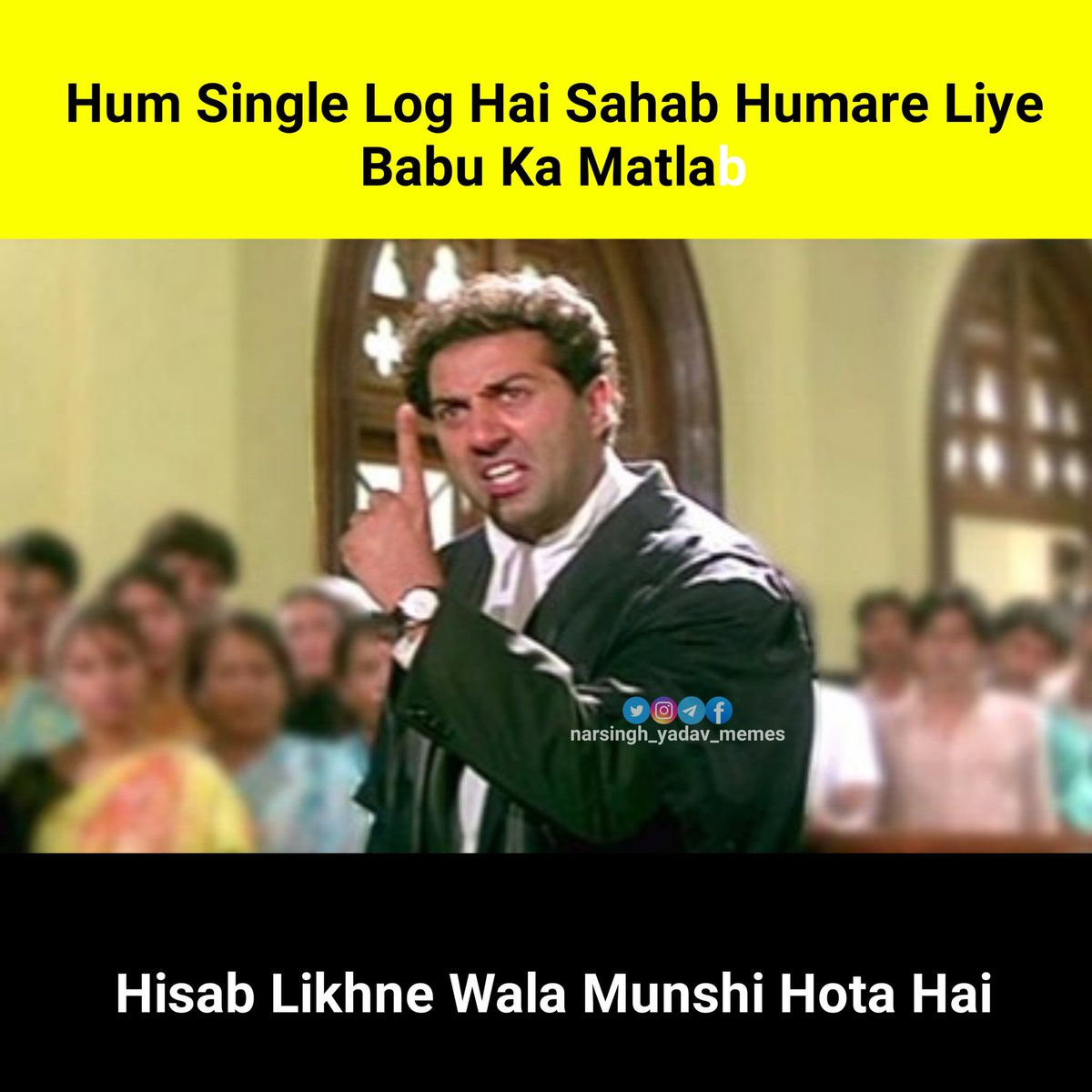 Narsingh_Y_Meme's tweet image. Hum single log hai 😆 

#ravindrajadeja