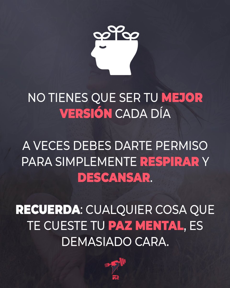FITrebelde's tweet photo. No hace falta “rendir” a tope todos los días.

El cuerpo descansa, la mente también.

Forzarte siempre no es disciplina, es desgaste.

A veces la verdadera mejora es parar, respirar y recuperar.

Porque si pierdes tu paz mental, lo pierdes todo. https://t.co/eRafevUUrr