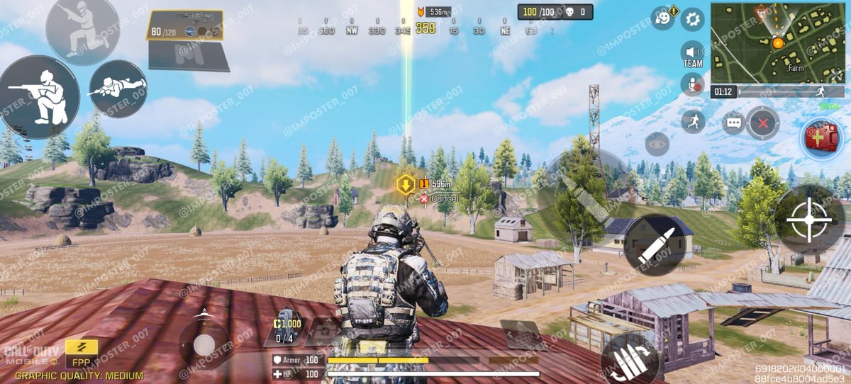 New season 11 changes battle royal 
1.Tpp camera prospective is lower , character is more closer to screen 
2.side hand firing for uss9, hdr ( new movement too)
3.marking location now show real time with effect ( long distance and while diving)
#CoDMobile #CODm #Callofdutymobile