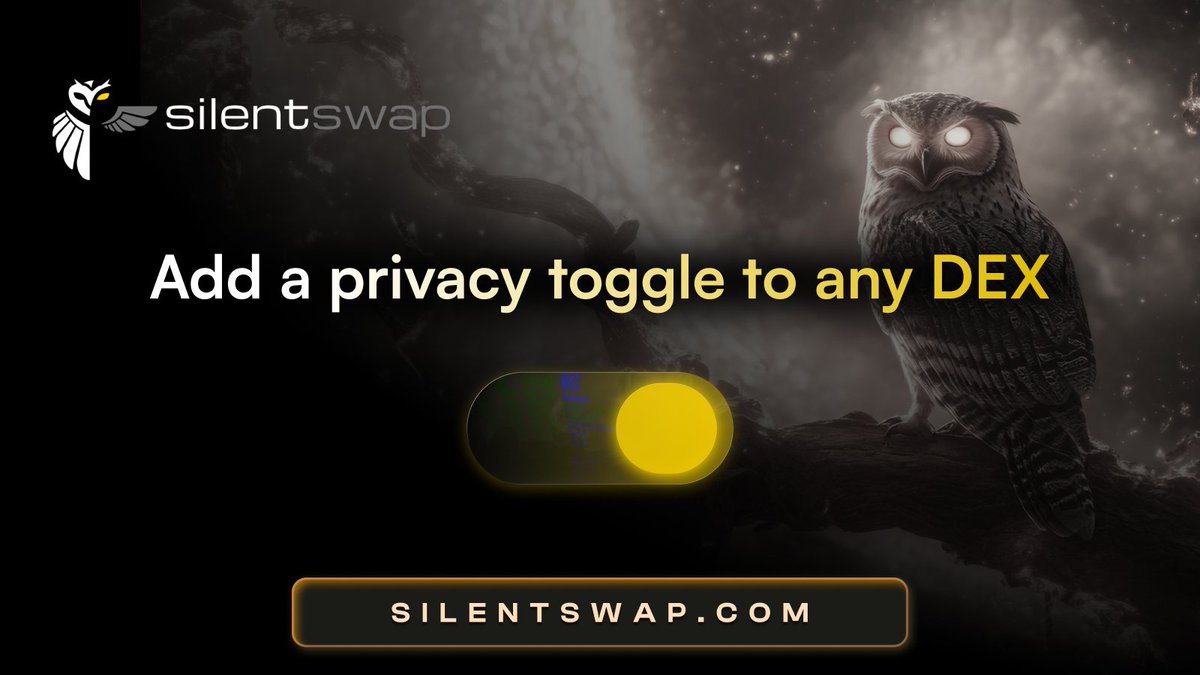 I_G_D_FI's tweet image. Gm @Uniswap @Revolut I would drop others but then I would be seen as a bot or spammy.

I think it&apos;s time to adapt

@SilentSwap

#privacy #Anonymous #selfcustody