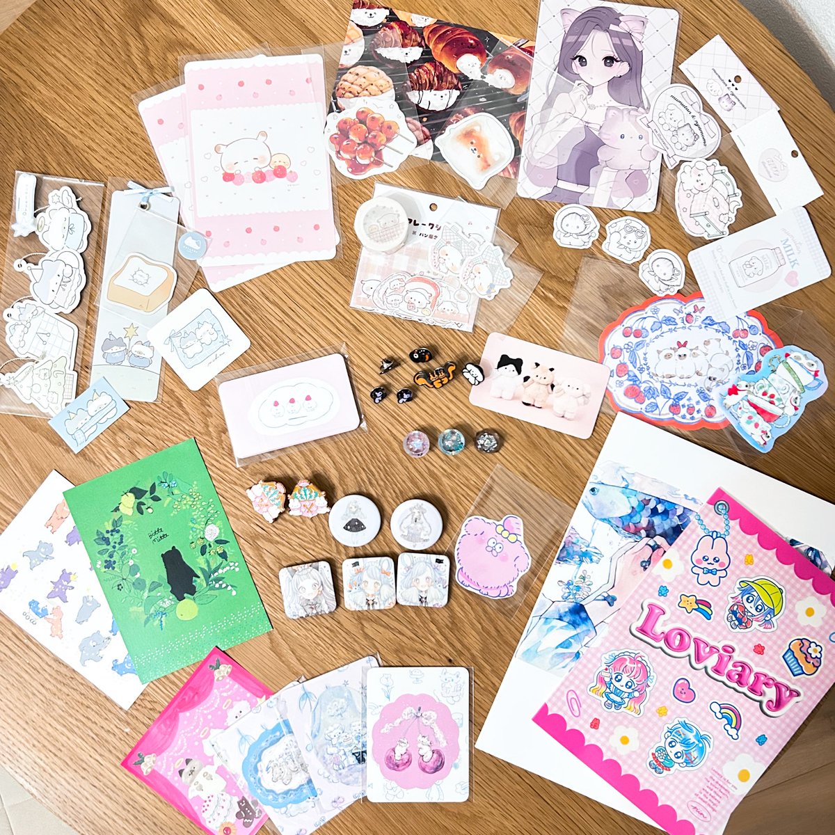 本日のデザフェス戦利品
並べるとかわいい✨🩷