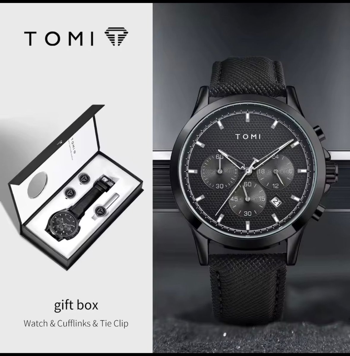 Dr_kay97's tweet image. Chronograph wristwatch ⌚️ 
Cufflinks and tie clip 
All in one

Only 30k🏷️

Kano, 09164640697
Nationwide delivery 🚚