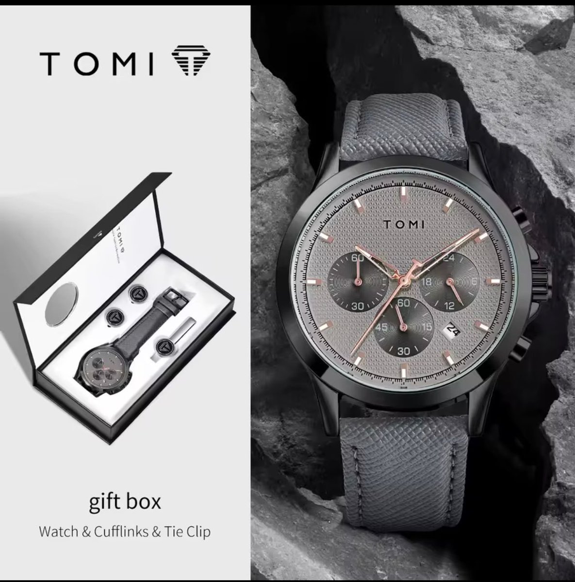 Dr_kay97's tweet image. Chronograph wristwatch ⌚️ 
Cufflinks and tie clip 
All in one

Only 30k🏷️

Kano, 09164640697
Nationwide delivery 🚚