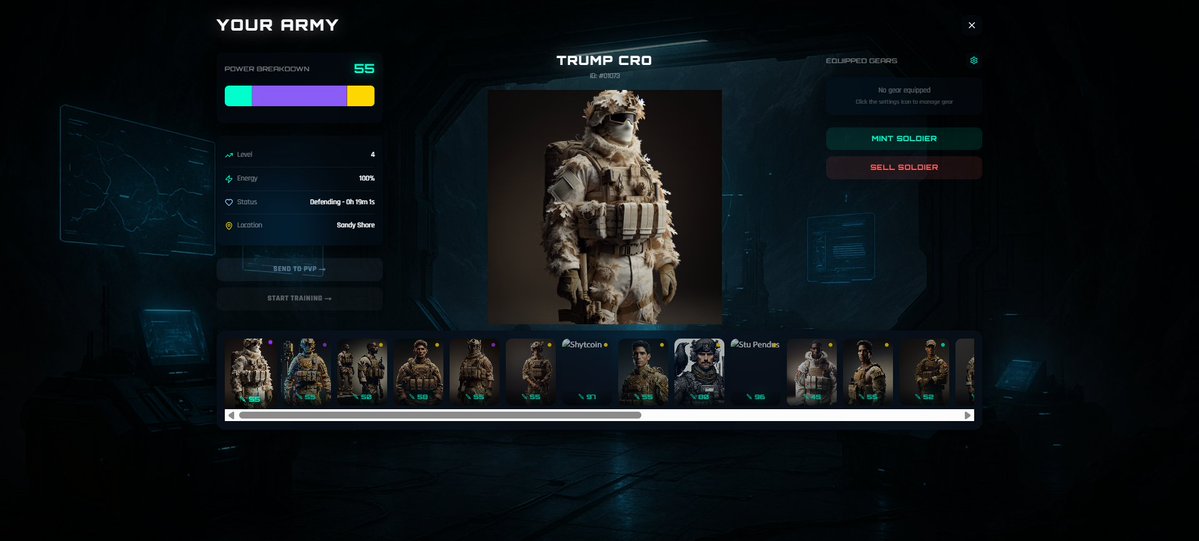 Tasciuto's tweet image. My daily goal is to start 24-hour training for every soldier of my #CroArmy so they can earn EXP, level up, and hit harder in the fight for territory , where I earn $CRO #FFTB #crofam #212movement $CA
@CronosArmy212 @ben__crypto23 @infamousScratch @colonelcro @Blockchainwork5