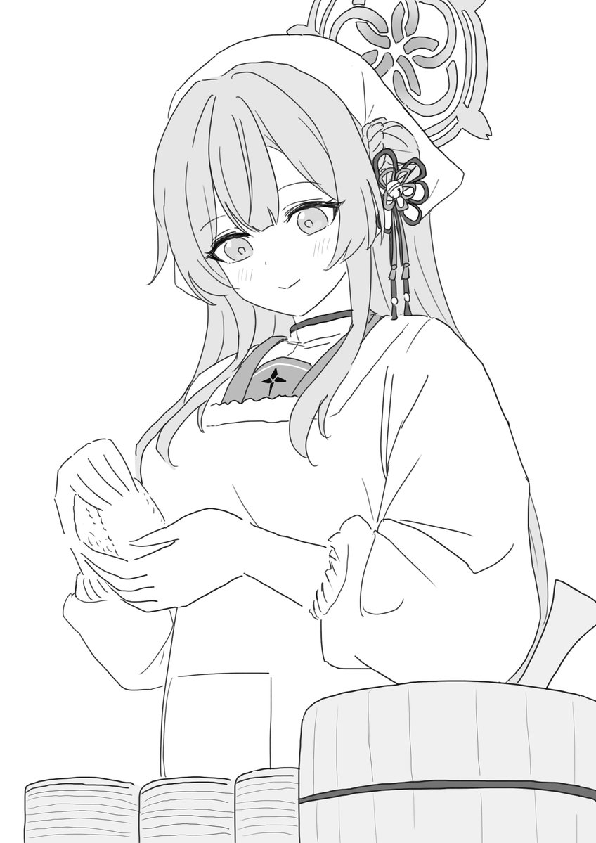 【Skeb】
「朝のお弁当を準備中の水羽ミモリさん」