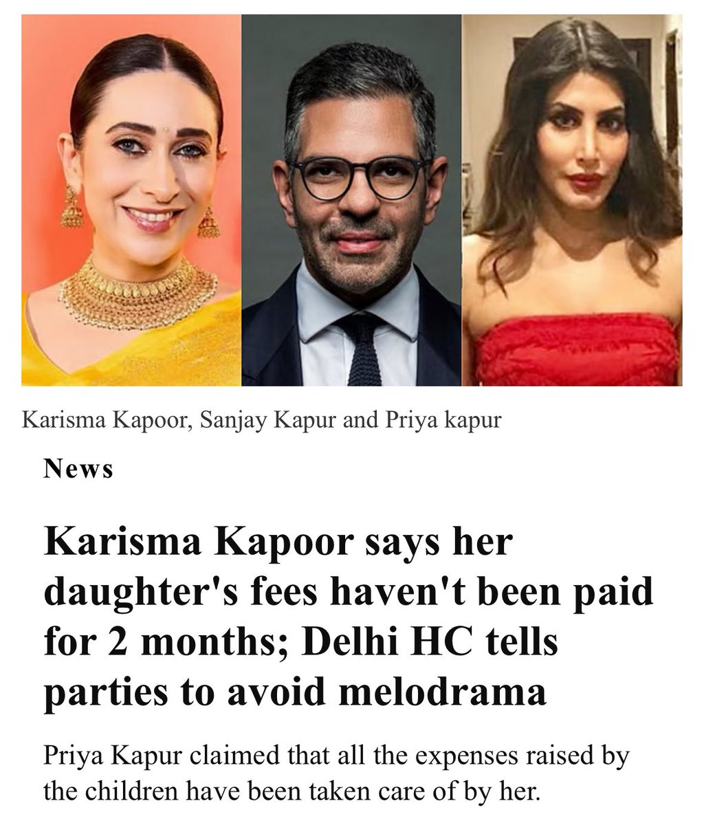 As part of the divorce settlement Karisma Kapoor received a ₹70 crore  financial settlement plus ₹14 crore in bonds for Kian and Samaira. The  bonds generate ₹10 lakh interest every month. She, image size:1024x1200