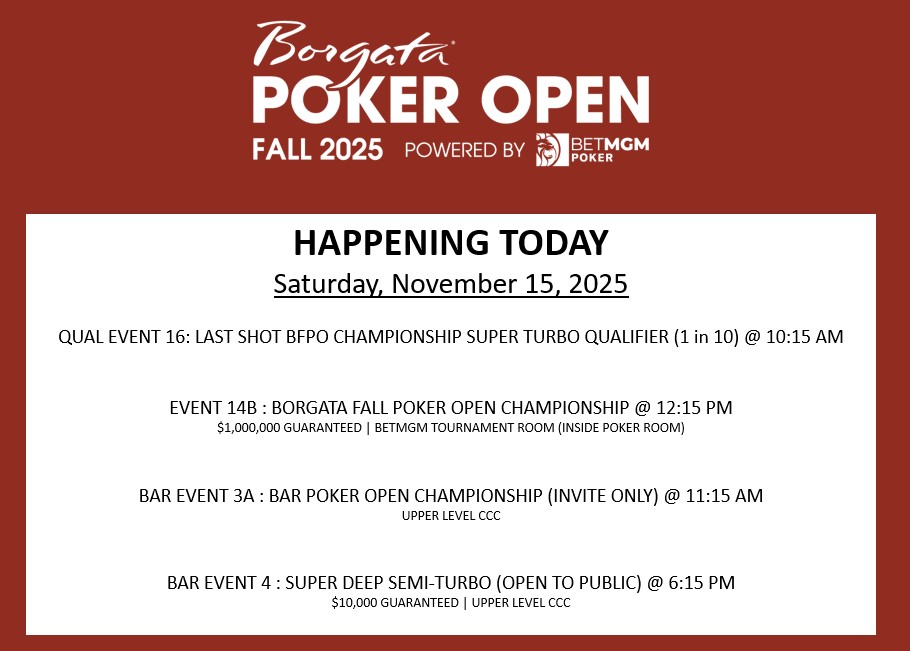 BorgataPoker tweet media