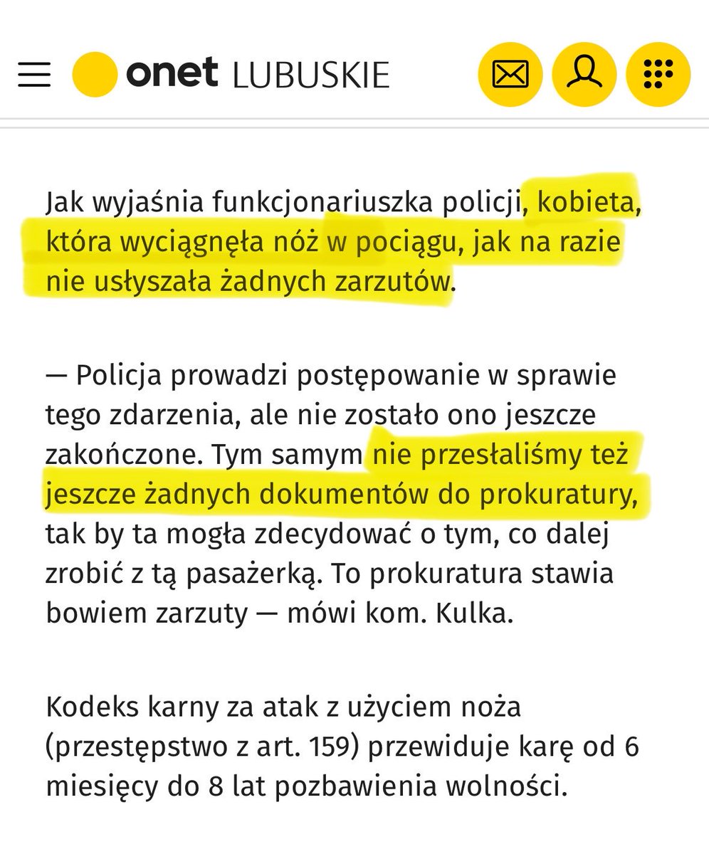 KoronaWarszawa's tweet image. Ukrainka która nazwała Polaka “polską świnią” i groziła mu nożem, do tej pory NIE USŁYSZAŁA ŻADNYCH ZARZUTÓW. Policja nawet NIE PRZESŁAŁA dokumentów do prokuratury❗️

Co tu się dzieje @PolskaPolicja ⁉️

👉 wiadomosci.onet.pl/lubuskie/nie-c…