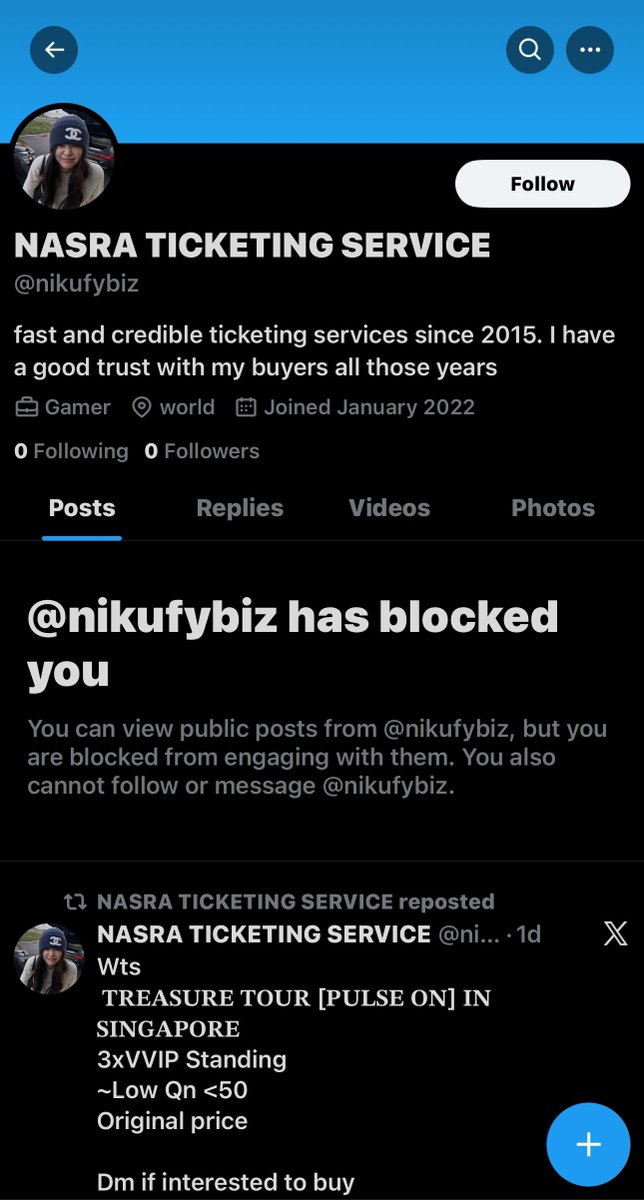 mizuki_forasahi's tweet image. 🧵 SCAMMER ALERT – TREASURE / KPOP FANS BEWARE
pls rtw #사기쿤 

👤 x.com/nikufybiz
used to be x.com/jiso78

What they do:
sell fake tickets for Trsr concerts (KL, SG)
only have fake proofs
trick fans into paying
try to scalp +++ service fee

bank acc below 👇