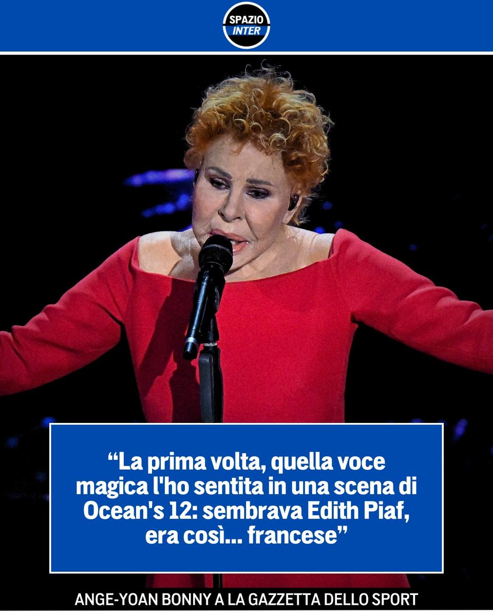 SpazioInter's tweet image. Ange-Yoan Bonny raccoglie l&apos;invito di Ornella Vanoni 🎶

L&apos;attaccante francese nelle scorse settimane rivelò la sua passione per la cantante milanese. &quot;Vengo a San Siro per te&quot;, replicò la Vanoni dopo la particolare rivelazione dell&apos;attaccante nerazzurro 😂

#Inter #SpazioInter