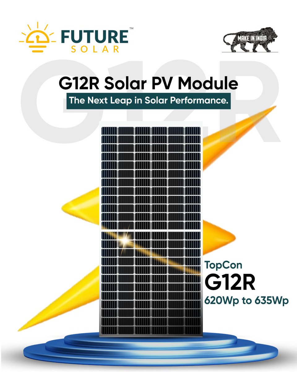 FutureSolar_'s tweet image. 𝗔𝗹𝗹-𝗪𝗲𝗮𝘁𝗵𝗲𝗿 𝗥𝗲𝗹𝗶𝗮𝗯𝗶𝗹𝗶𝘁𝘆 𝗠𝗲𝗲𝘁𝘀 𝗥𝗲𝗰𝗼𝗿𝗱-𝗕𝗿𝗲𝗮𝗸𝗶𝗻𝗴 𝗘𝗳𝗳𝗶𝗰𝗶𝗲𝗻𝗰𝘆 ⚡

Connect with : 73531 61333 I inquiries@futuresolar.net

#FutureSolar #G12R #TOPConTechnology #SolarInnovation #SustainableEnergy #RenewableFuture #SolarPower