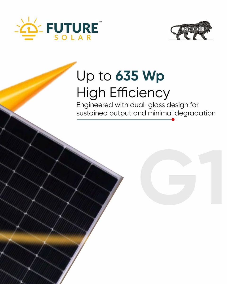 FutureSolar_'s tweet image. 𝗔𝗹𝗹-𝗪𝗲𝗮𝘁𝗵𝗲𝗿 𝗥𝗲𝗹𝗶𝗮𝗯𝗶𝗹𝗶𝘁𝘆 𝗠𝗲𝗲𝘁𝘀 𝗥𝗲𝗰𝗼𝗿𝗱-𝗕𝗿𝗲𝗮𝗸𝗶𝗻𝗴 𝗘𝗳𝗳𝗶𝗰𝗶𝗲𝗻𝗰𝘆 ⚡

Connect with : 73531 61333 I inquiries@futuresolar.net

#FutureSolar #G12R #TOPConTechnology #SolarInnovation #SustainableEnergy #RenewableFuture #SolarPower