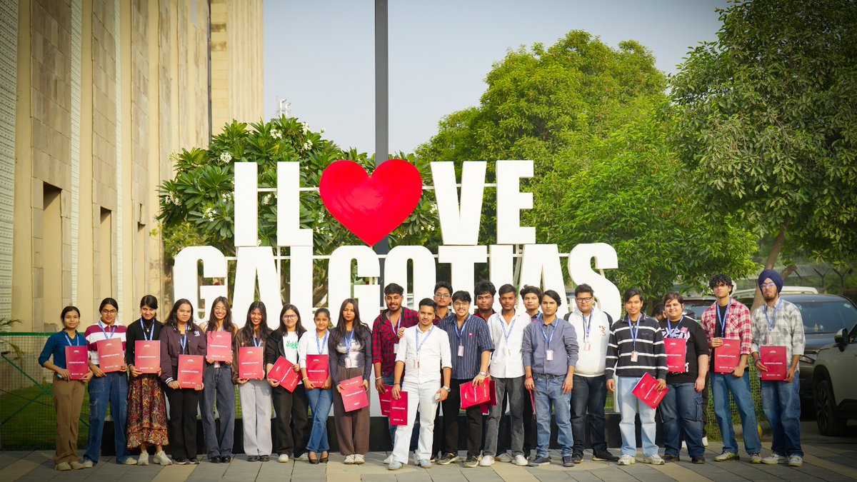 Welcoming the First Batch of Industry-Partnered Students at Galgotias University

Galgotias University proudly hosted the inaugural batch of students from our esteemed industry partner as they visited the campus to begin their B.Voc in Graphics &amp; Multimedia Technology program.