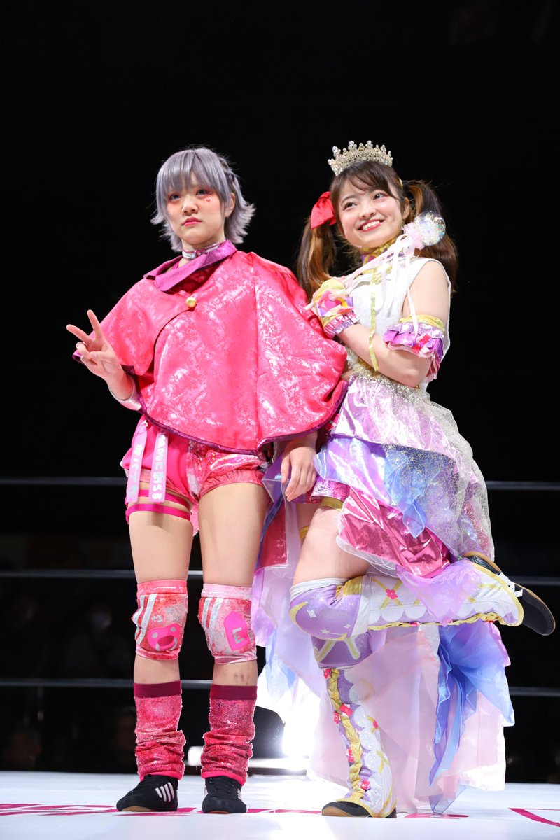 新木場ありがとうございました！！

茉莉さんと研と戦えたの楽しかった〜\( *´꒳`*)/
研がキラーズ入りした1戦目にシングルやったけどその時より強くなってたし負けてたまるか根性凄かった!!
茉莉さんとは久しぶりにリング上であえた(*´︶`)嬉しかったの〜❤️

朝子………

#アクトレスガールズ