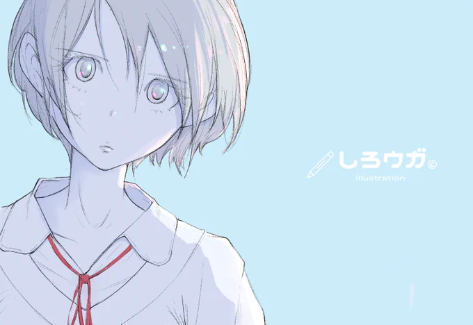 昔からなんか好きなんです、こういう空気感的なのが。 【過去絵】 #一次創作 #絵師さんと繋がりたい