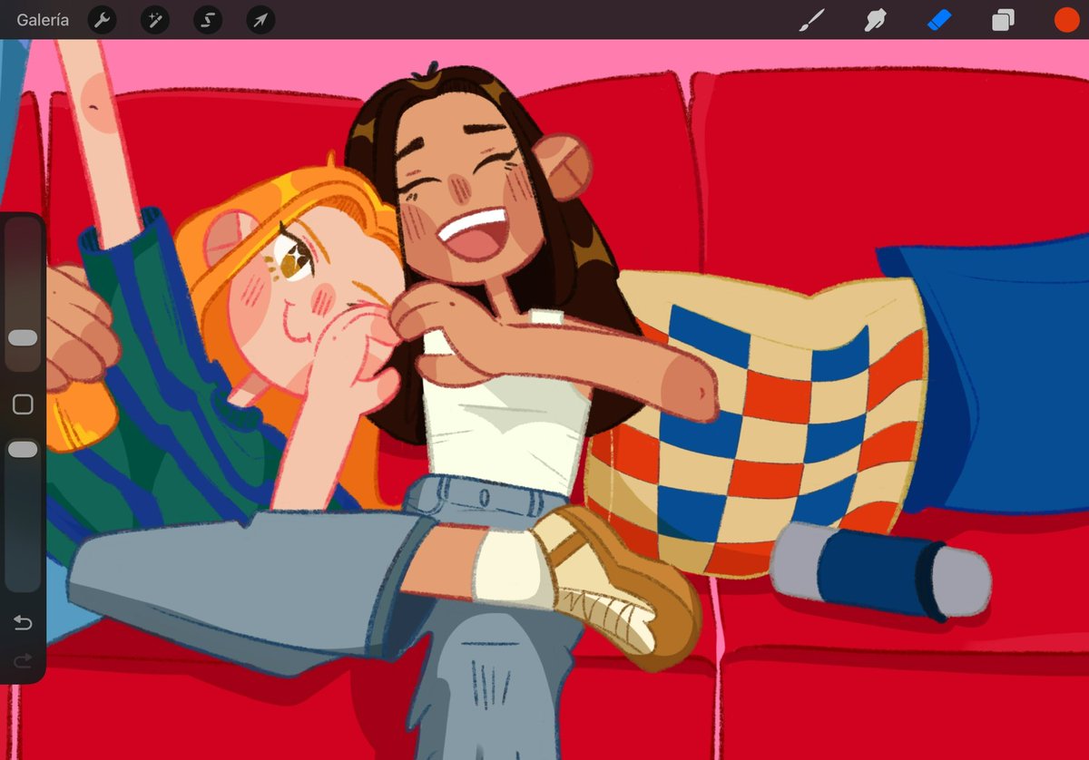 martargw's tweet image. dibujito de las clivia 🧡🫶🏻🩷🛋️  (ojalá le llegue a claudia en las firmas 🕯️)  

#OTDirecto14N #OTDirecto15N #Clivia #Claudia #Olivia #OTFirmas