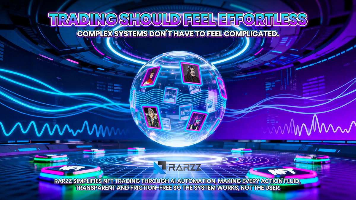 rarzz_1's tweet image. 💱 Trade with the ease of thought.
⚙️ At Rarzz, AI handles the friction.
📈 Every action is seamless, every result traceable.
💎 Efficiency isn&apos;t luck, it’s designed.

#Rarzz #EffortlessTrading #NFTAutomation #Web3Innovation