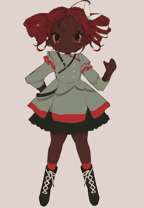 black teto but now she has french curl braids
