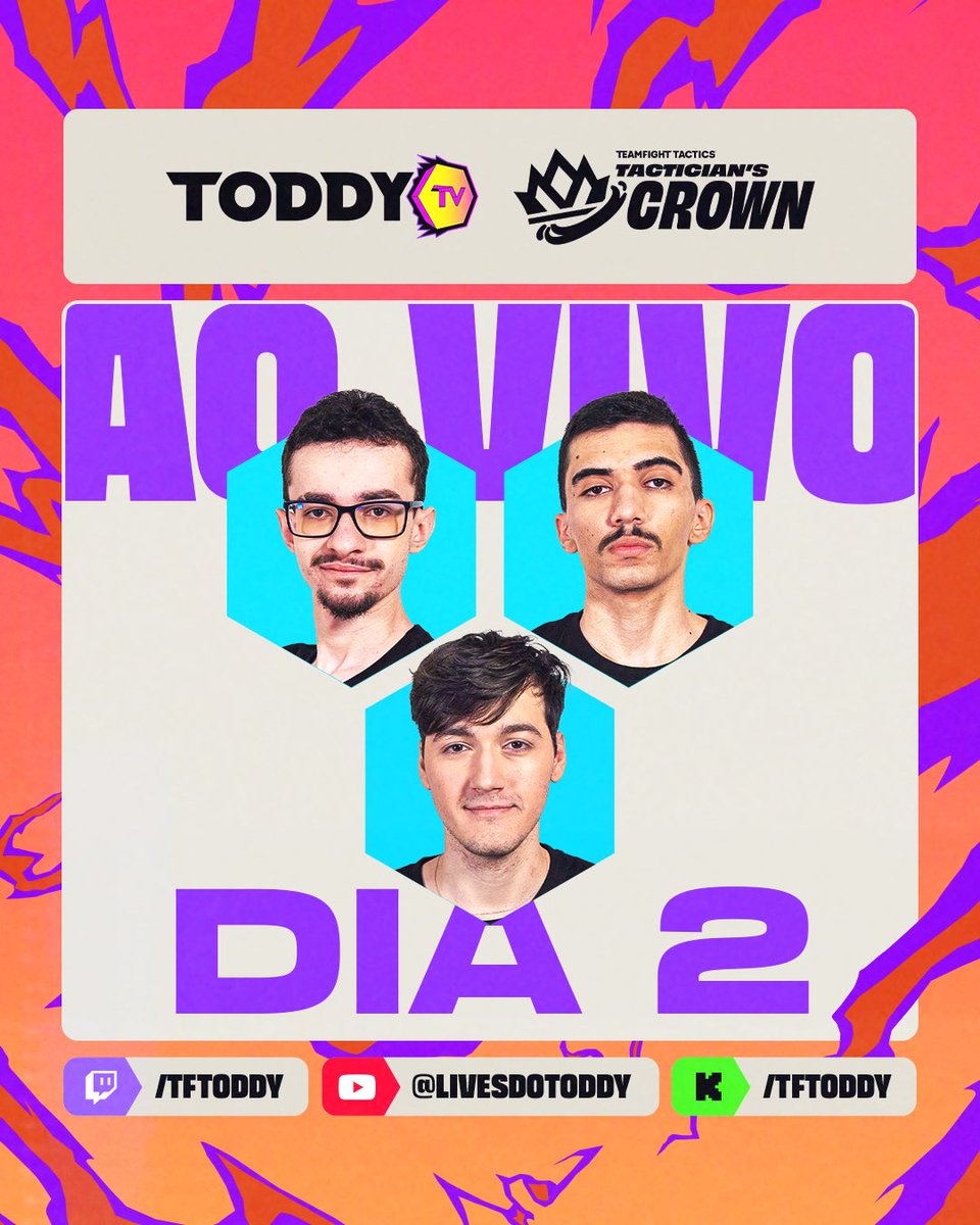 TFToddy_'s tweet image. STREAM ON!!!

Mundial de TFT - Dia 2 - Toddy TV
Com 3 BRs buscando a vaga na final!!!
#BotaNoToddy

📺twitch.tv/tftoddy
📺kick.com/tftoddy
📺youtube.com/@livesdotoddy