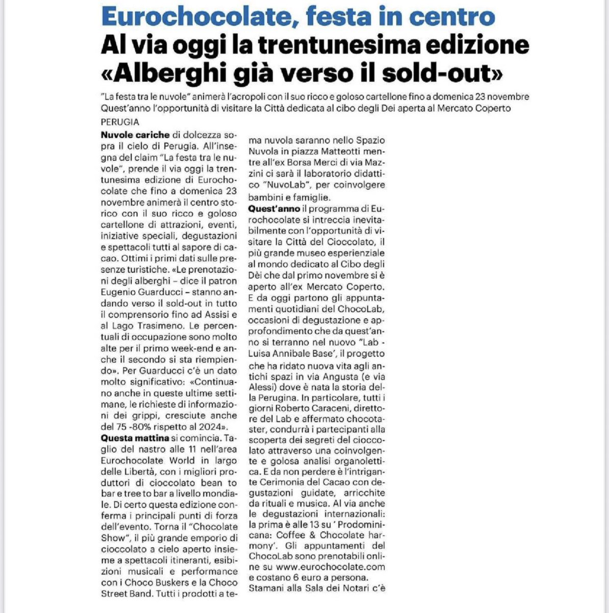 Eurochocolate tweet media