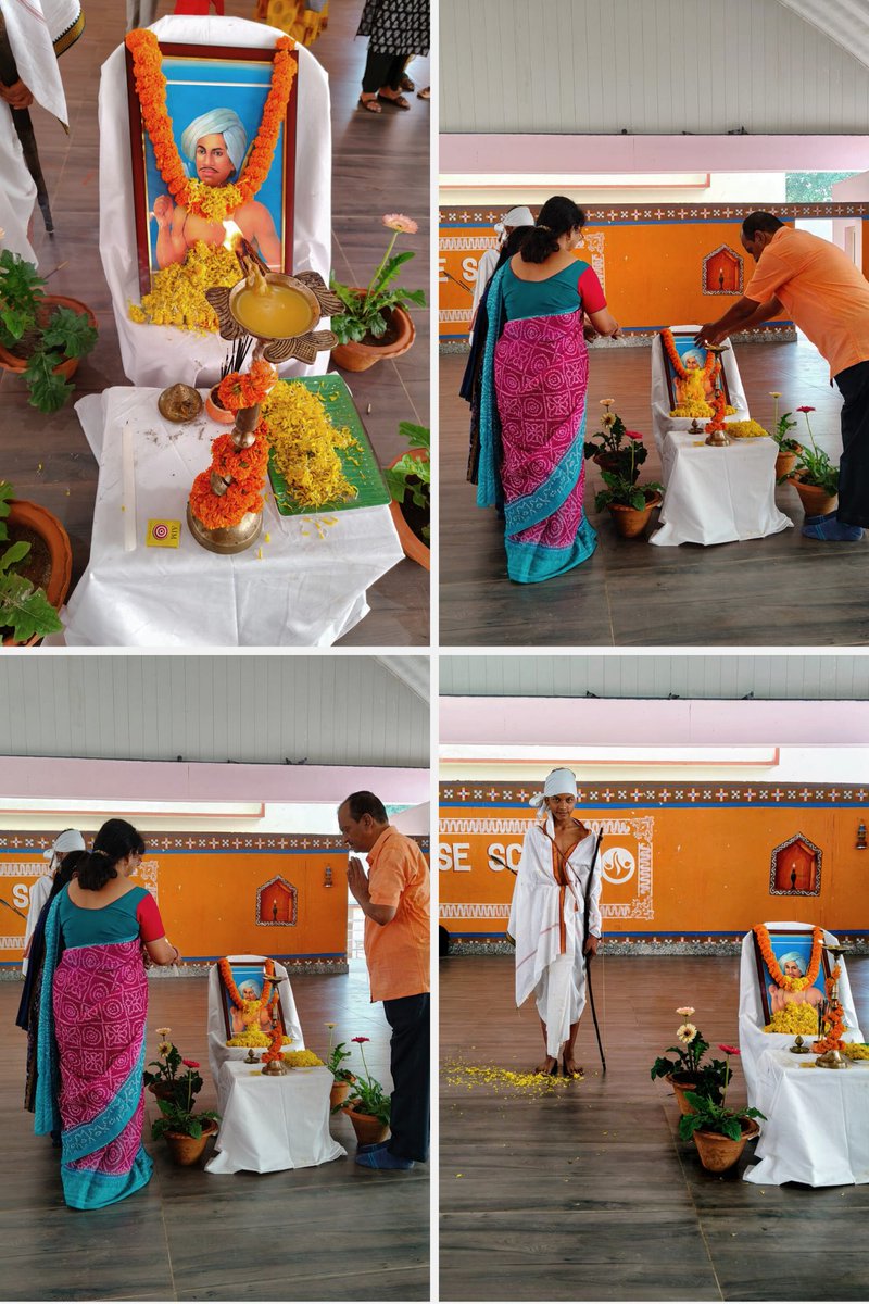 PMShriDMS64BBSR's tweet image. Concluding the Janjatiya Gaurav Pakhwada with inspiring speeches and a humble tribute to Bhagwan Birsa Munda, honouring his courage, legacy, and invaluable contribution to our nation.#EduMinOfIndia #NCERT #CIET_NCERT #RIEBBSR #PMShriDMSBBSR #HumbleTribute