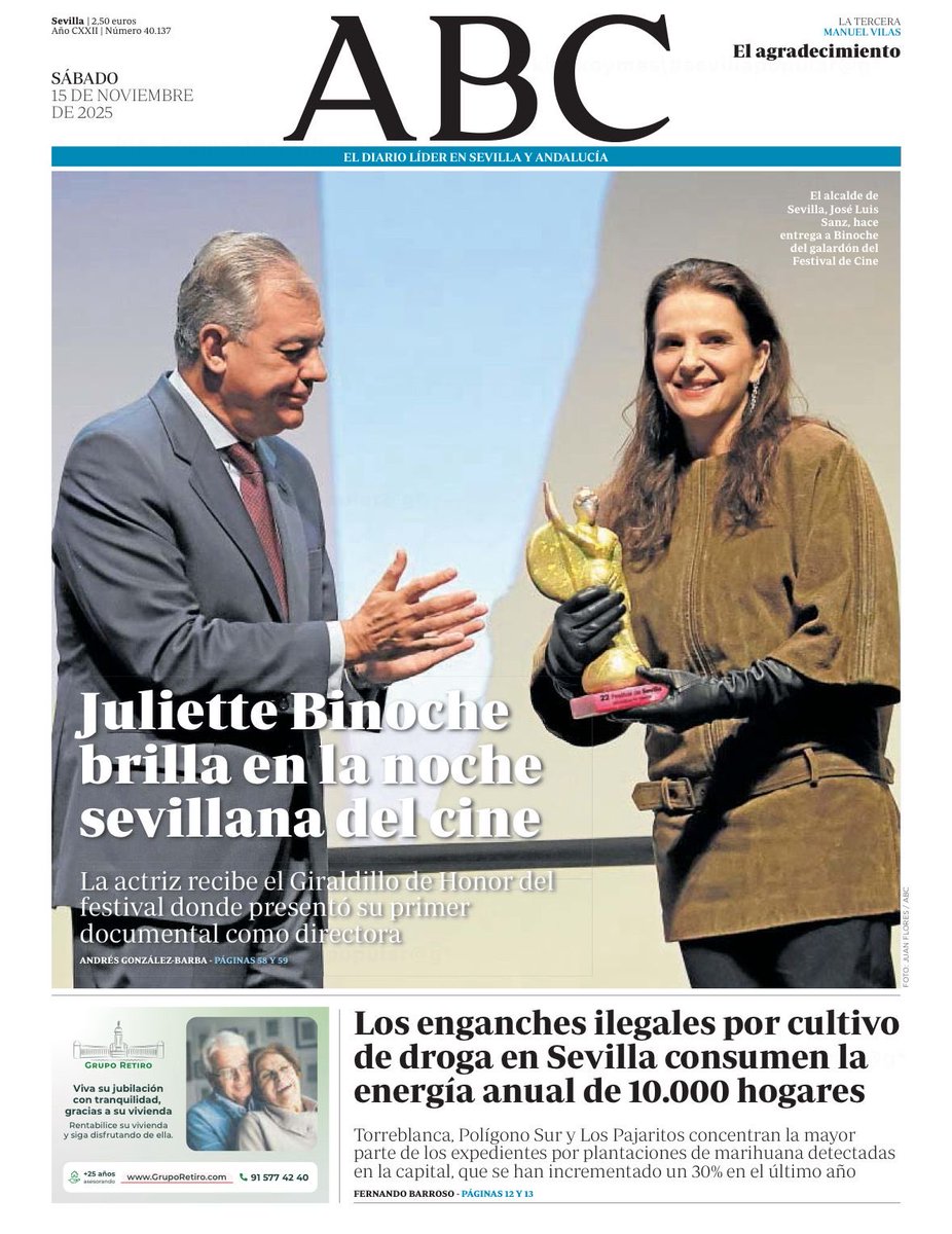 Juliette Binoche, estrella ⭐️ que brilla en nuestro <a href="/festivalsevilla/">Festival Sevilla</a> 

🎬 Hoy finaliza una edición inolvidable en la que afianzamos a nuestra ciudad como referente del cine europeo.