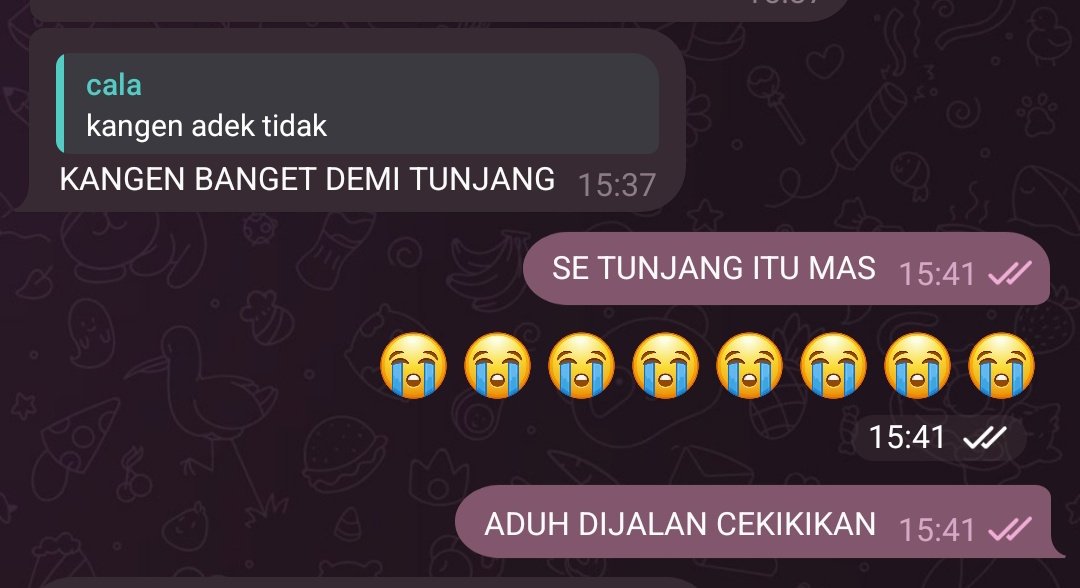 😭😭 salah satu bukti kelucuan, sisanya aku gatekeep