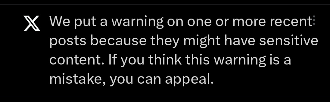 tacbaconpatches's tweet image. Keep getting this notification multiple times a day but never show me the posts so I can try and appeal them. @X @elonmusk