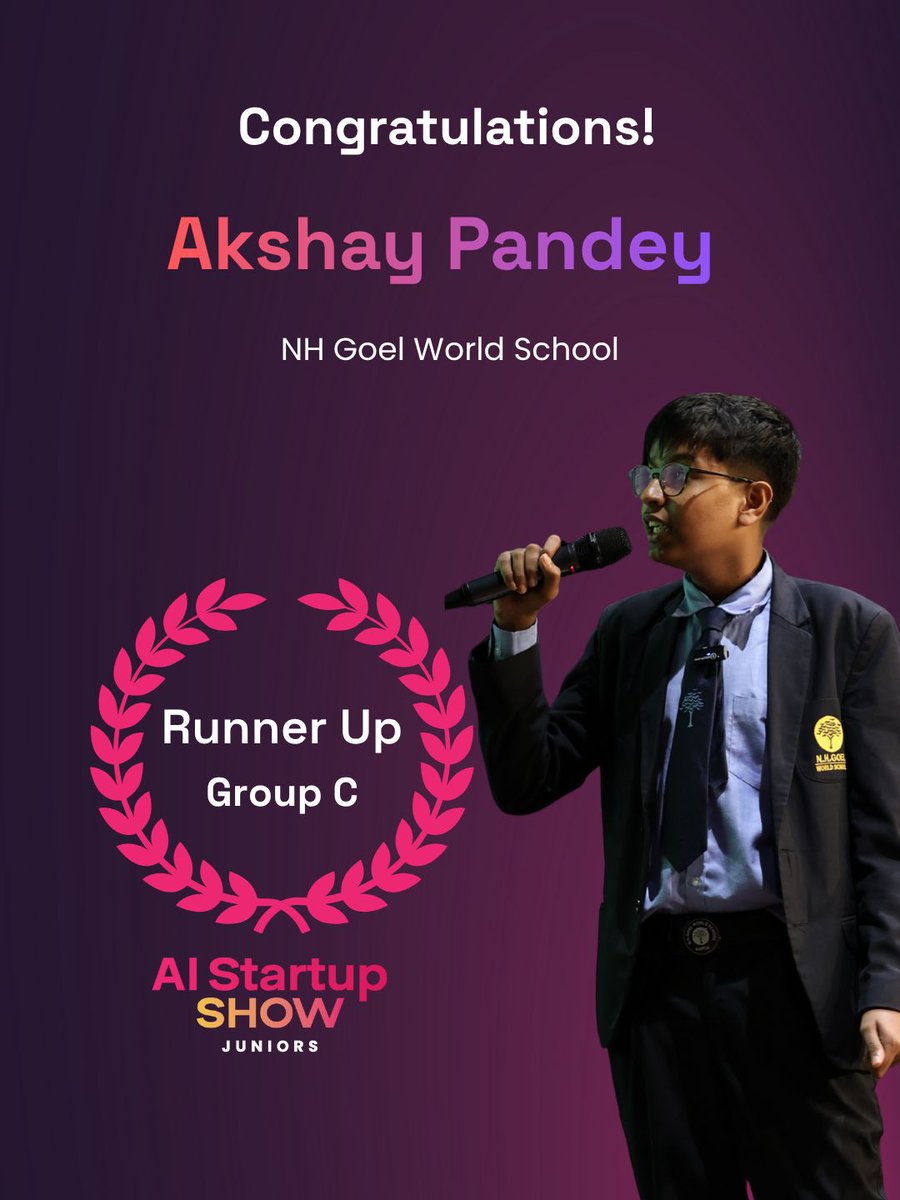 Runner-Up Spotlight: Akshay Pandey’s “SaurGami LRT – AI-Optimised Solar Transit”

We’re proud to celebrate Akshay Pandey from NH Goel World School, the Group C Runner-Up of the AI Startup Show Juniors!

His project, “SaurGami LRT,” is an innovative idea that uses AI and solar