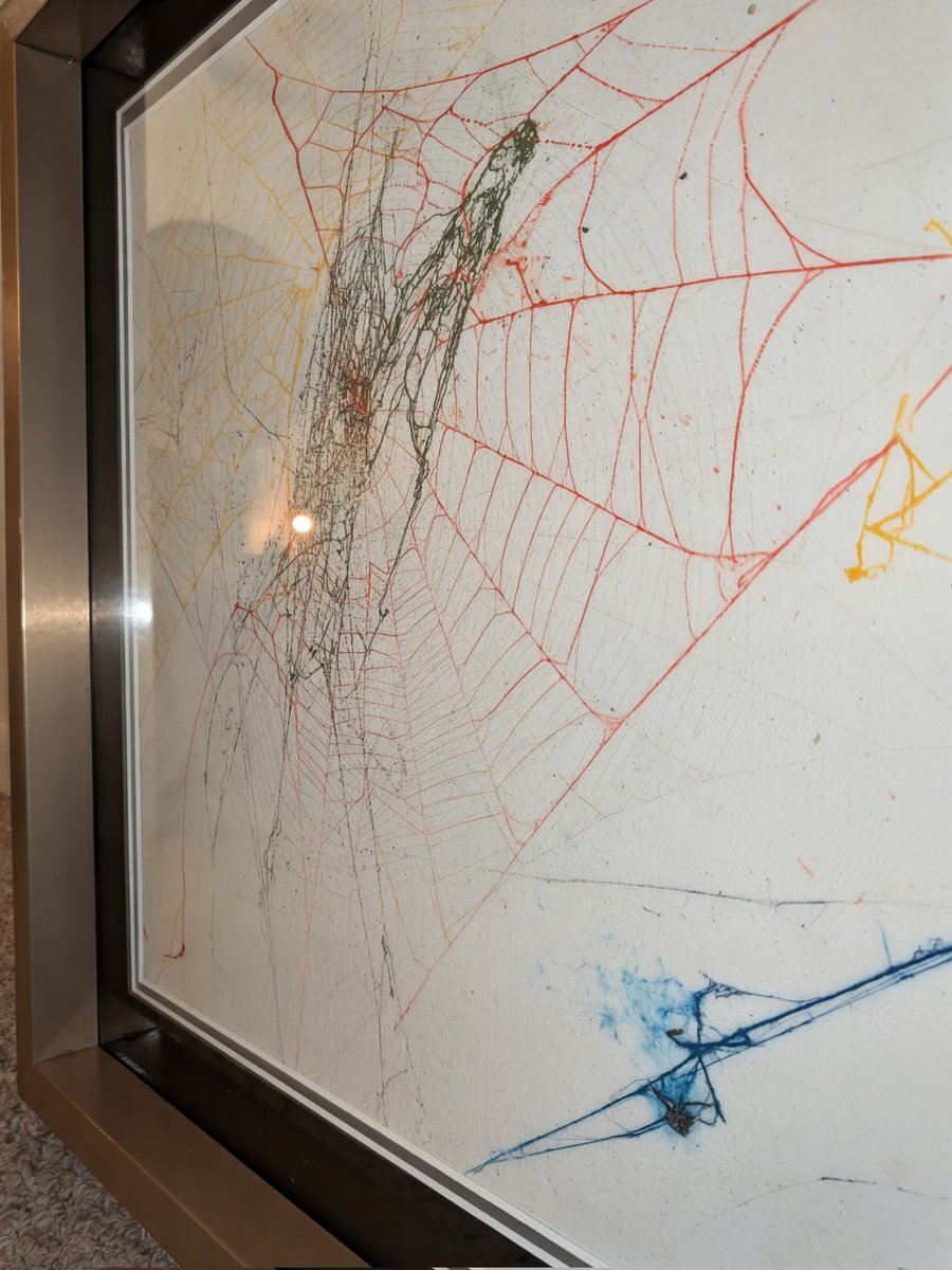 losfluffies's tweet image. I want to show you my #Spiderweb #Artwork Have a great night. ❤️