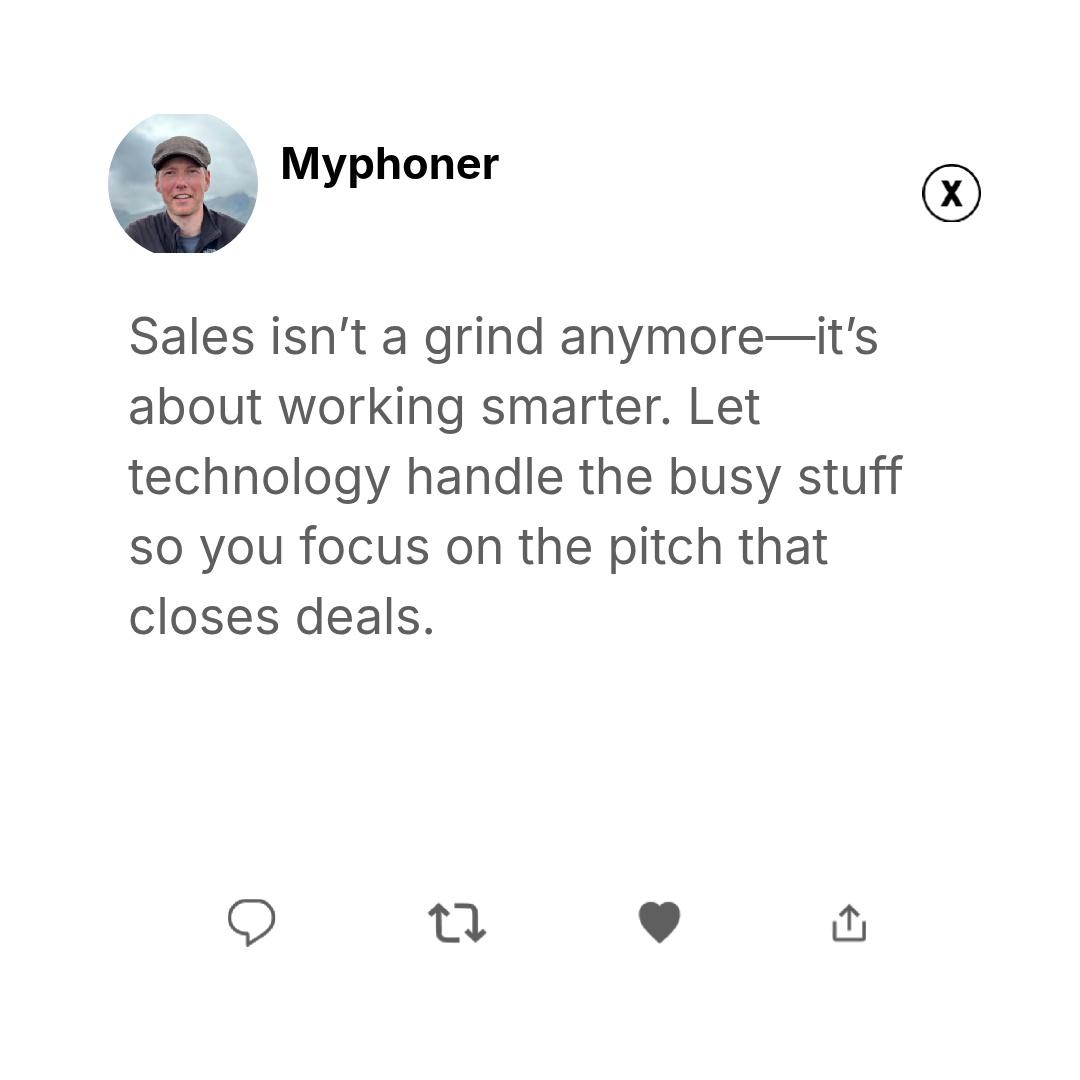 myphonerapp's tweet image. Sales isn’t what it used to be—thank technology. 

Automation cuts busywork,
Data sharpens your pitch,
And keeping up means winning.

Ready to make tech work for you?

Start your 14-day free trial with Myphoner.

#sales #technology #salesautomation #salespros #myphoner #crm