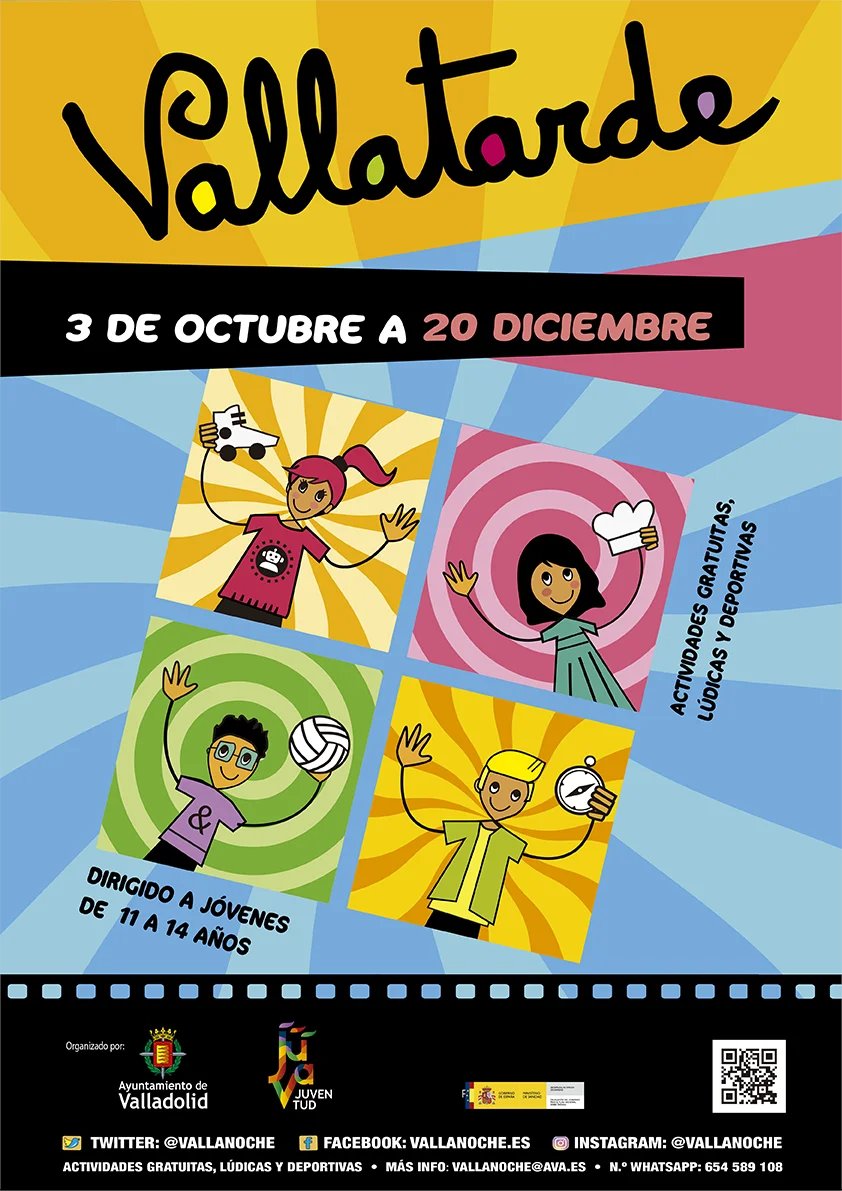 AuvasaVLL's tweet photo. 📢 Actividades de VallaTarde (11 a 14 años) y VallaNoche (14 a 30 años) para hoy

🚌 Disfruta #MejorEnBUS

👉 Más información en este hilo

📎 Inscripciones en: https://t.co/1dqSxu4Be9 https://t.co/YTDOGEYiK8