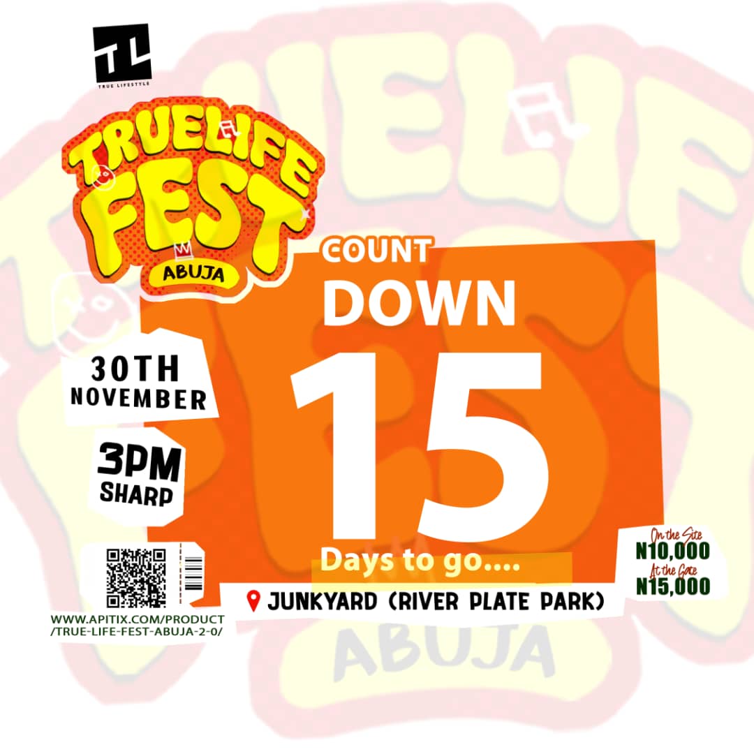 15 days to TLF2.0! 
The official countdown has begun! Abuja are you ready to party??