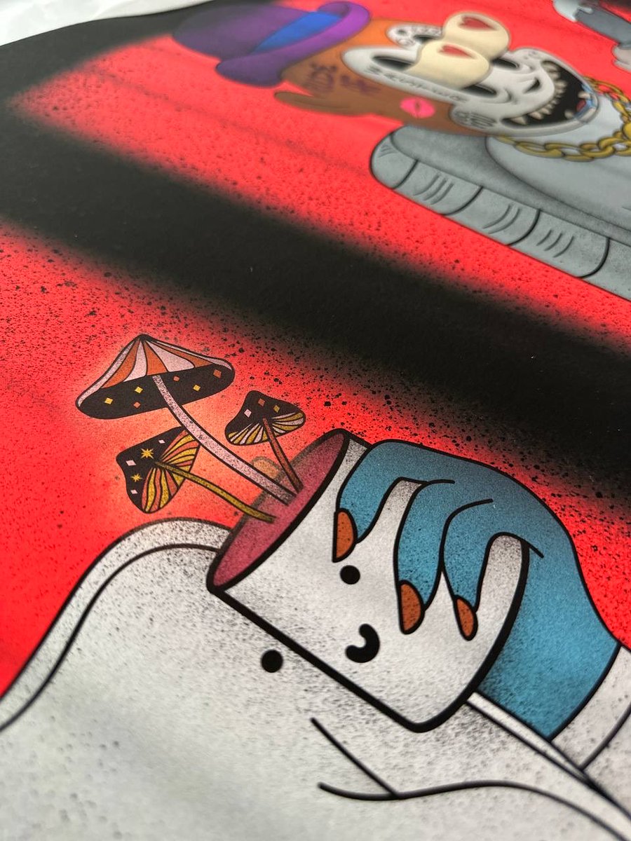 CollectionRude's tweet photo. The devil is in the details 🔥

48 inch x 16 inch, gallery quality, bamboo print!

From digital to physical!

https://t.co/yPDbJY5IVC

#NFTart #AstroDam #RudeAF ⚠️🤟 https://t.co/m73RXfI6a0