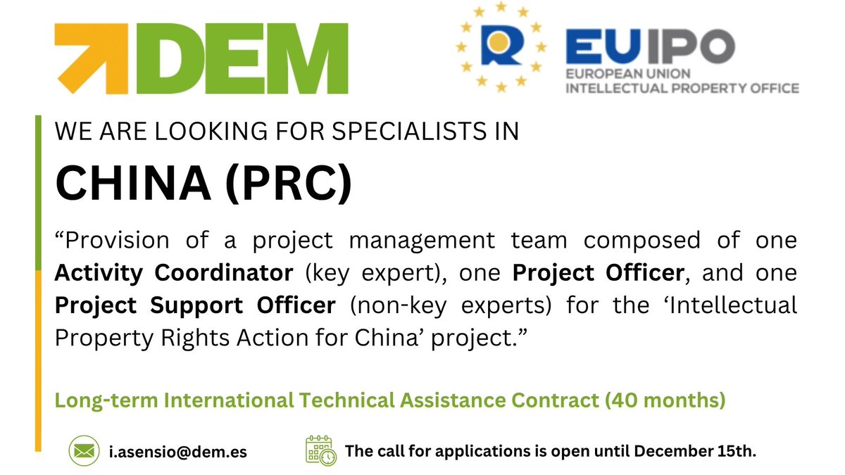 devmultilateral's tweet image. 🇪🇺🇨🇳We’re hiring! Join our international team in China (PRC). Looking for:
• Activity Coordinator ➜ developmentaid.org/jobs/view/1708…
• Project Officer (NKE1) &amp;amp; Project Support Officer (NKE2) ➜ developmentaid.org/jobs/view/1708…
Apply by 15 Dec 2025. #Jobs #InternationalDevelopment #China