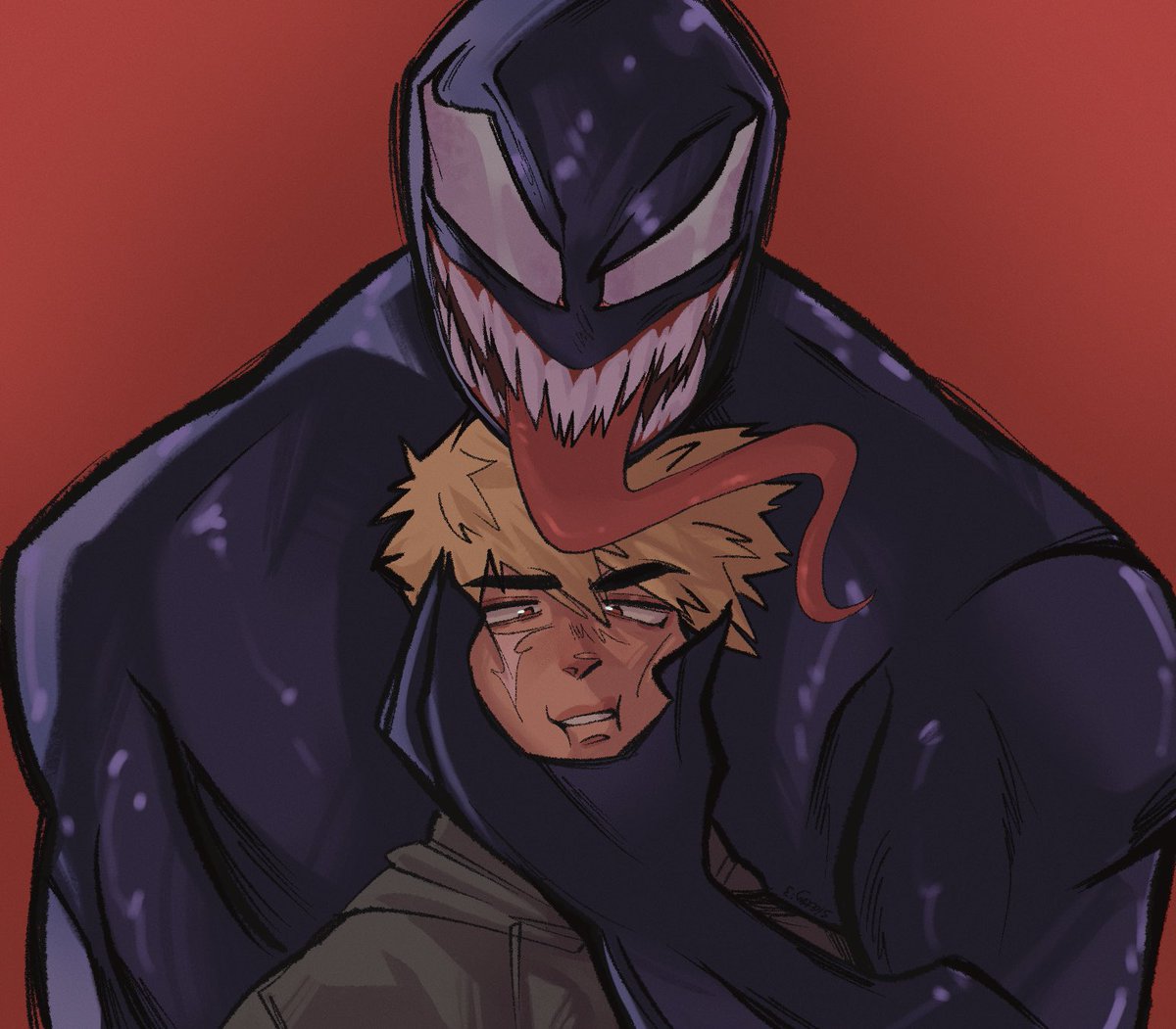 sketchyvero's tweet image. They ain’t gon know what hit emmm
.
#mha #bakugo #venom