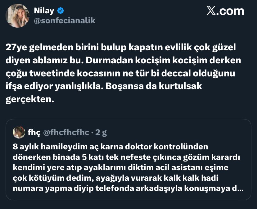 Boşananlar evlilik bokluyor evlenenler bekarlık bokluyor. Doğuranlar doğurmayanları bokluyor doğurmayanlar doğuranları bokluyor. İnsan, neyi eksikse; gerçekte herkesten gizlemeye çalıştığı yarası nerdeyse oradan bir deccal yaratır ah dünya