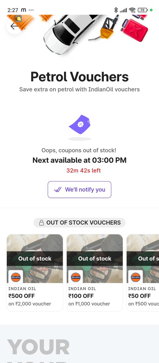 dhiraj_kumar's tweet image. @parkplus_io I&apos;ve completed all the tasks (car verification, FASTag recharge etc.) &amp;amp; have more than 5 liters of free petrol, but I&apos;m still unable to claim the petrol vouchers. They keep expiring daily! Looks like there’s a glitch in the app. Please look into this? #SupportNeeded