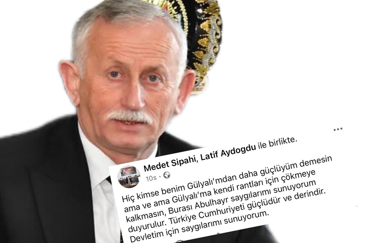 Gülyalı Belediye Başkanı Medet Sipahi'den dikkat çeken paylaşım.