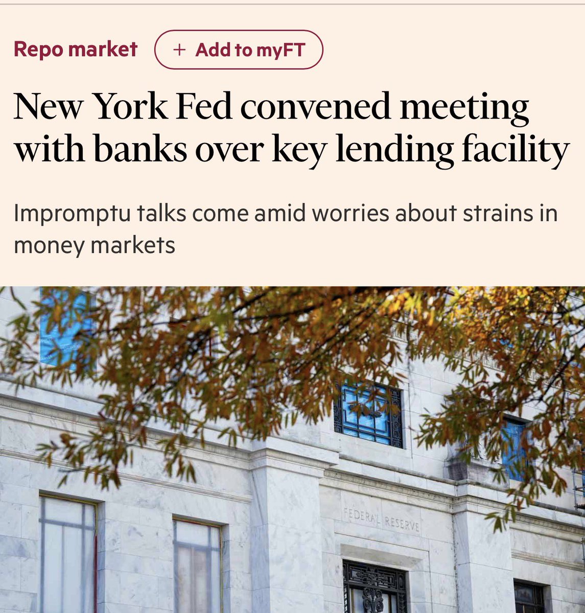 Liquidity is coming.

It cannot be avoided.

We are about to exit the harshest financial tightening cycle in decades...

And it is getting close to cracking.

If you understand the macro, you understand that the FED has no other option than to print their way out...

Which only