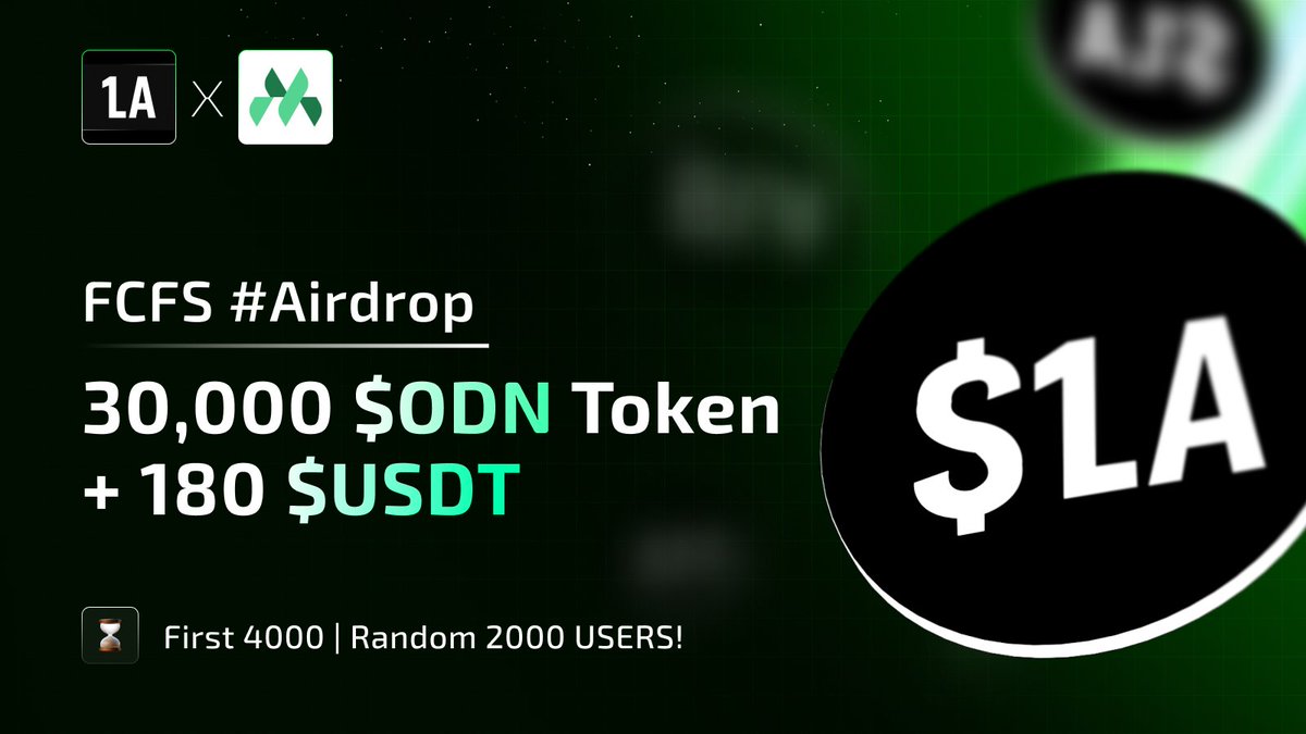 OneDollaNet's tweet image. 🥳 Mobisaria x OneDolla FCFS #Airdrop 

🏆Prize Pool:- 30,000 $ODN Token &amp;amp; 180 $USDT 
🏃First 4000 + 🧑‍🤝‍🧑 Random 2000 USERS! 

To Enter:-
✅ Follow @Mobisaria &amp;amp; @OneDollaNet 
✅ RT &amp;amp; Tag 3 Friends
✅ Complete Form ⤵️
forms.gle/vVyvUXn4GkDaME…

#Airdrop #Giveaway #Crypto #IDO #FCFS…
