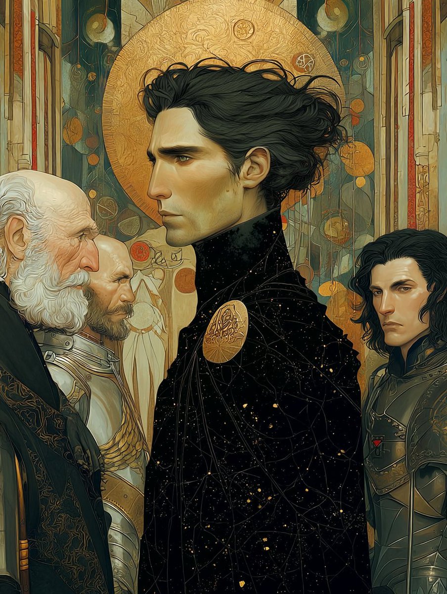 📖Episode III - The Golden Court
(Chronicles of Khalareth)

#TheDreadSovereign

The banners of Celestara danced in the wind.

Sunlight spilled through the high arched windows of the throne chamber, painting the white marble floors with patterns of gold and crimson. Everything