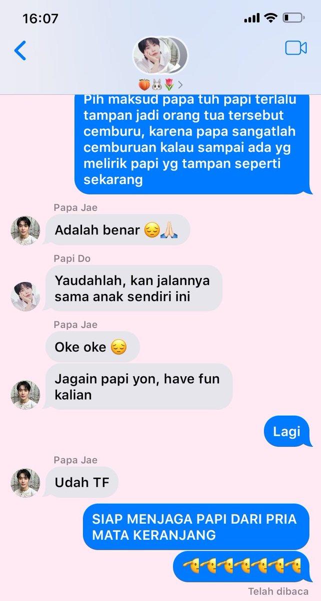 Jaedo onetweet au ft. Syon; posesif papa 🍑🐰🌷